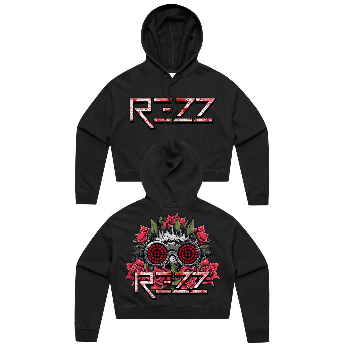 REZZ - Love Me Not - Crop Hoodie