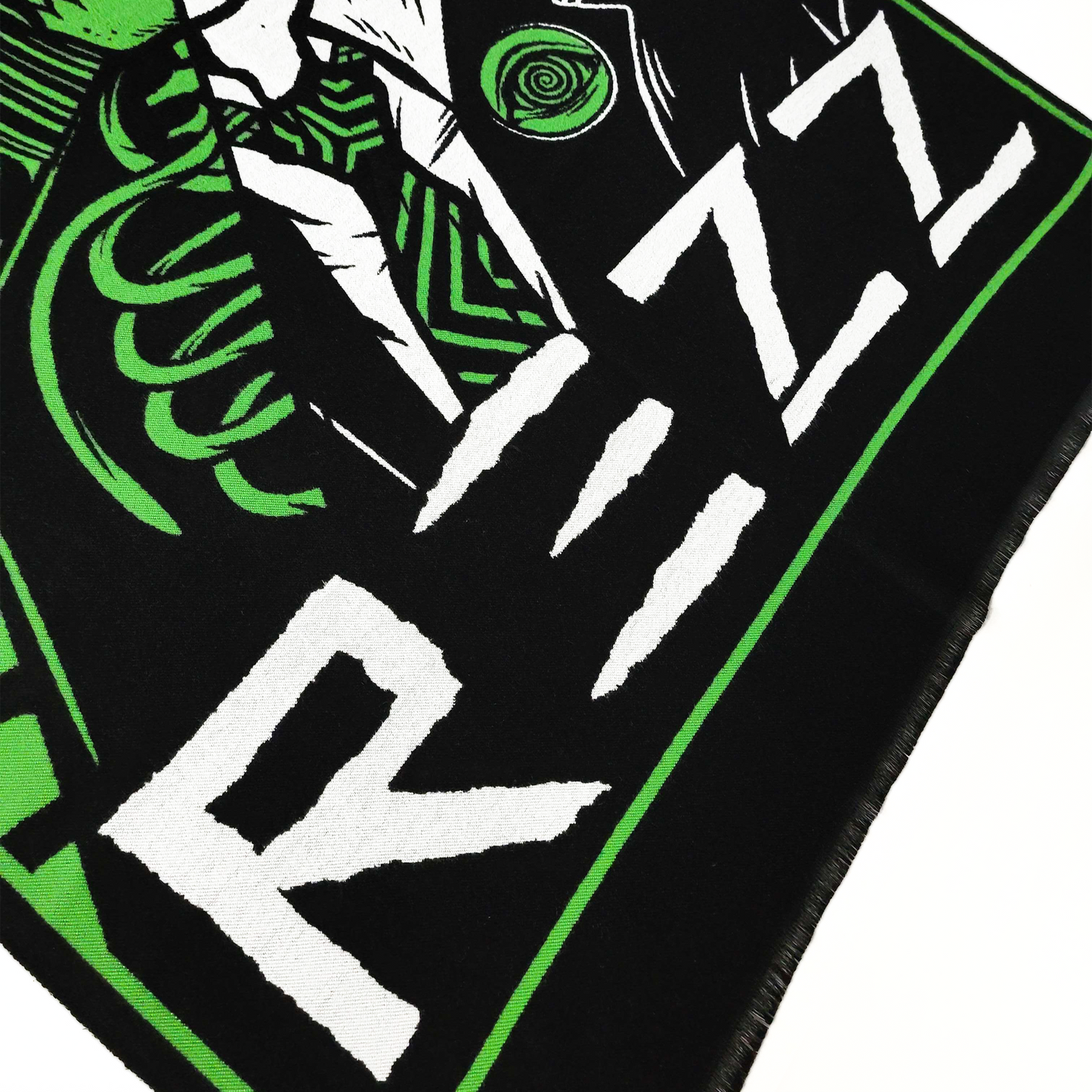 REZZ - Death Stare Knit Pashmina - Green / Black