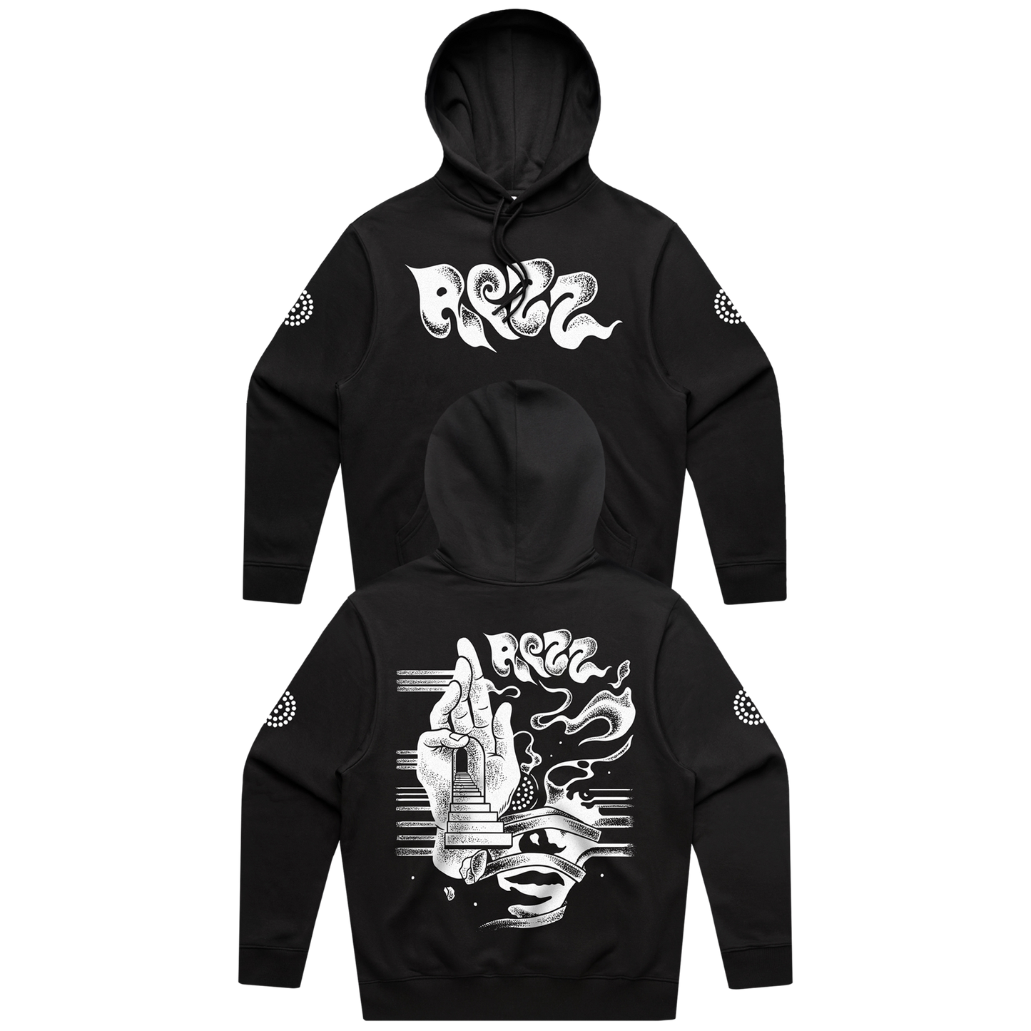 REZZ - Perception - Black Glow In The Dark Pullover Hoodie