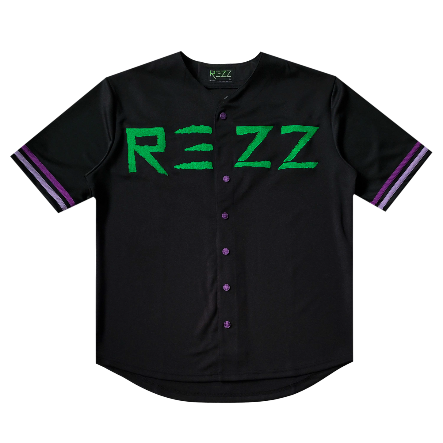 REZZ - Death Stare - Baseball Jersey - Purple / Green