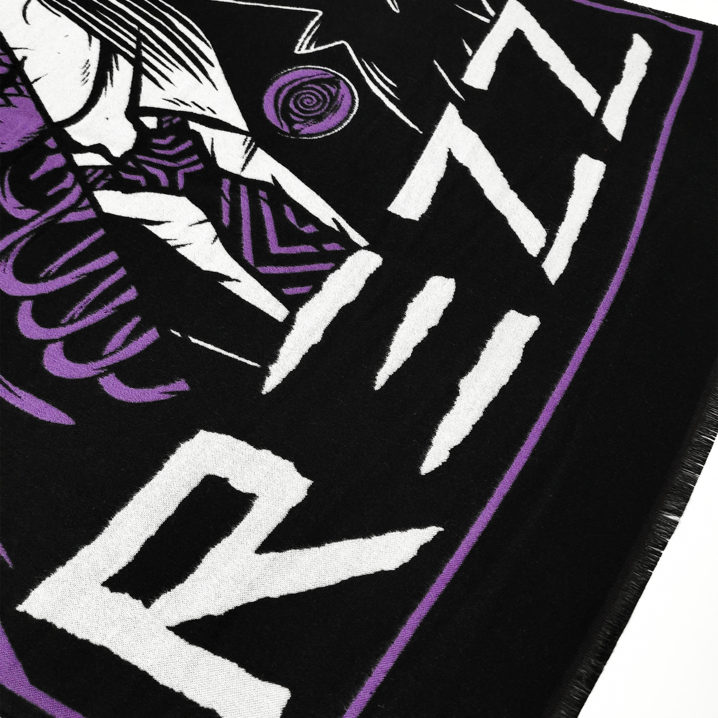 REZZ - Death Stare Knit Pashmina - Purple / Black