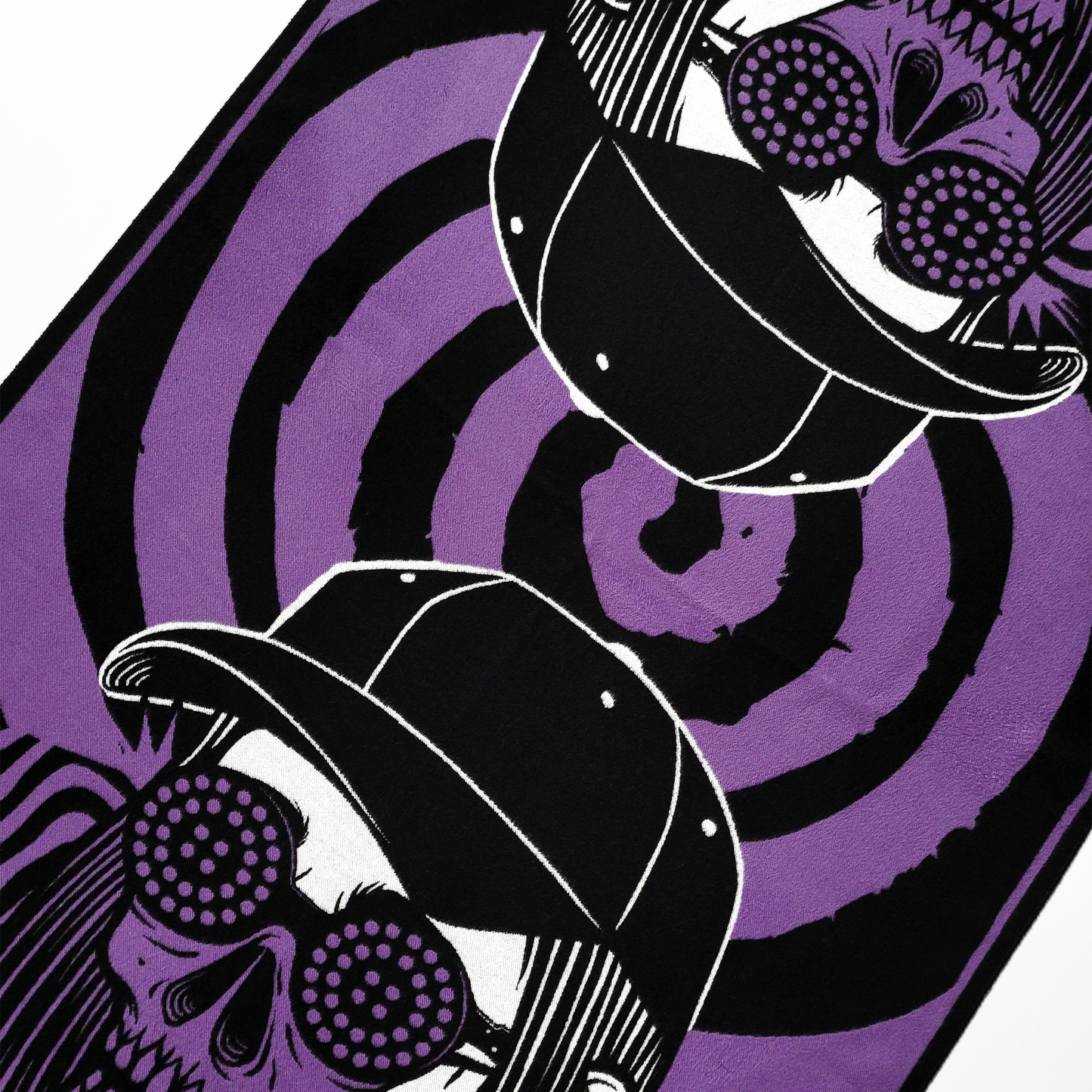 REZZ - Death Stare Knit Pashmina - Purple / Black