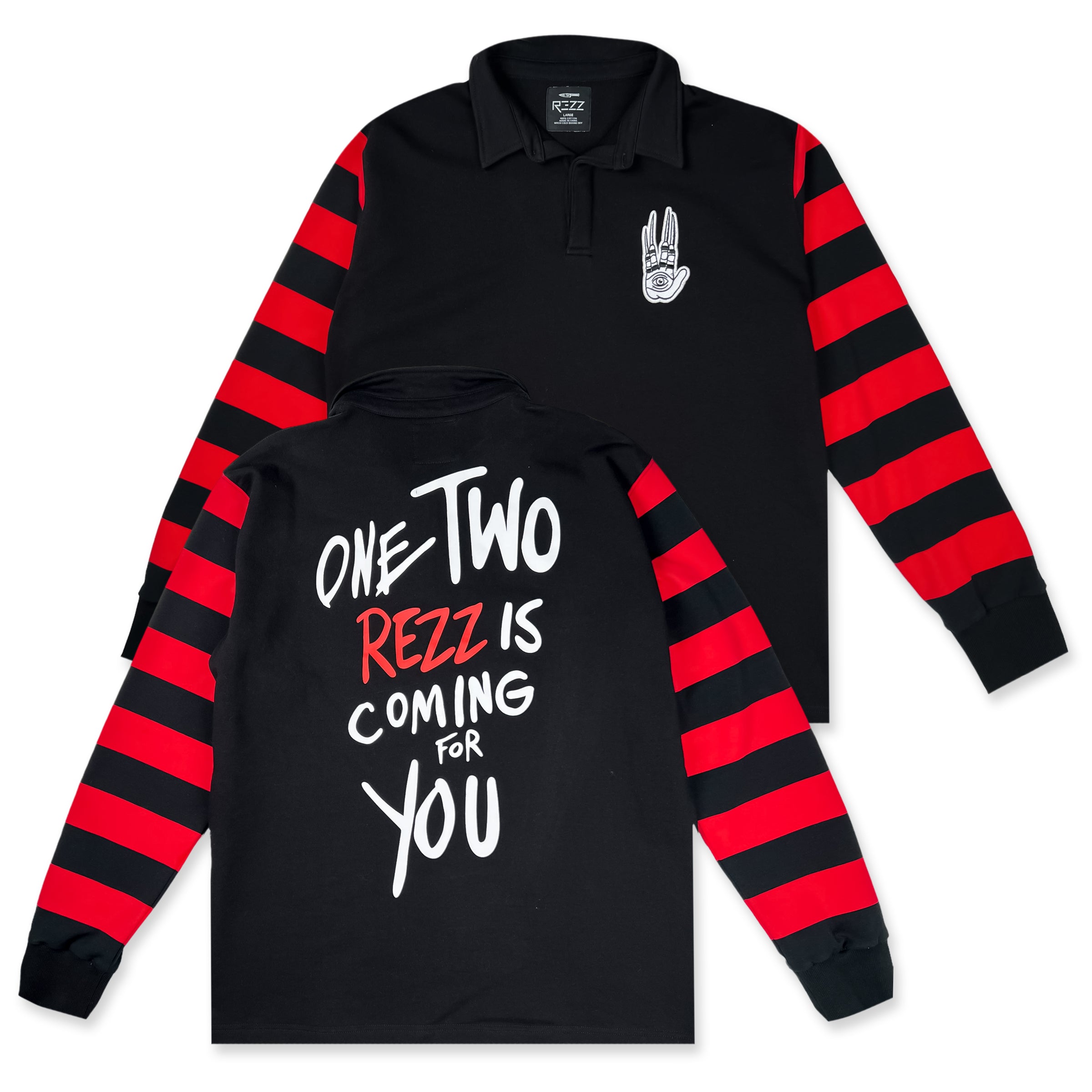 Rezz One Two Custom Rugby Sweater Rezz Official Shop