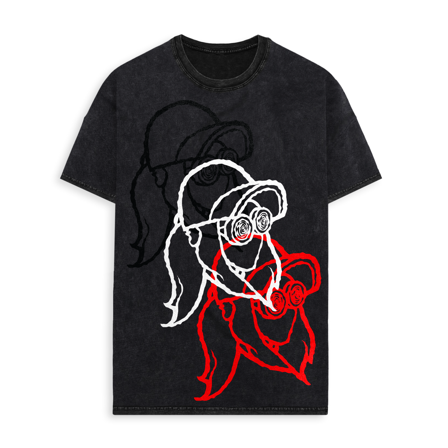 REZZ - 3 Two Many Stonewash Tee