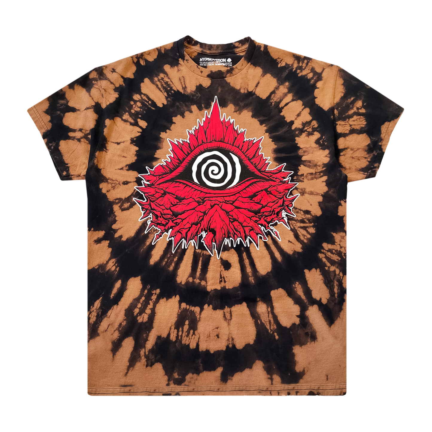 HypnoVizion - Dry Heat bleach tie dye Tee