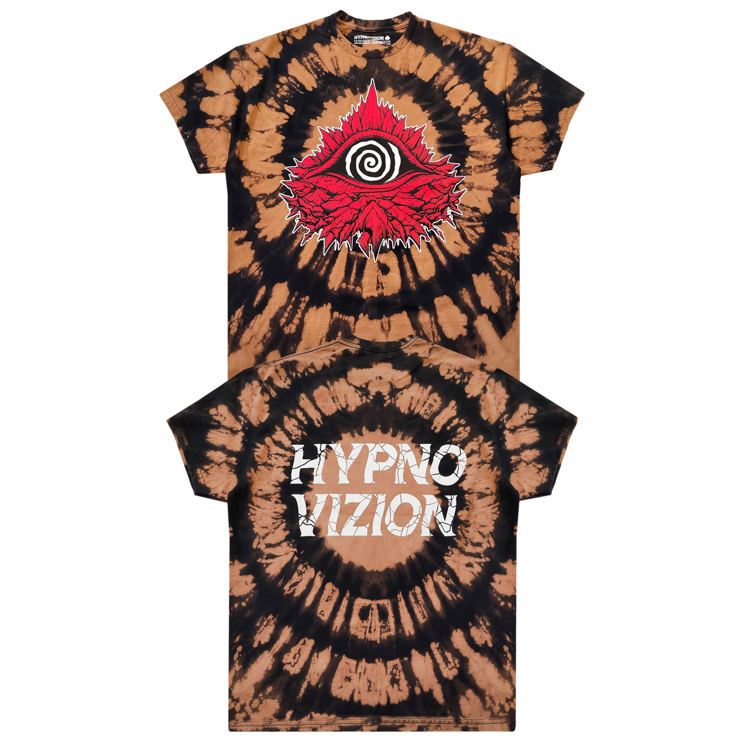 HypnoVizion - Dry Heat bleach tie dye Tee