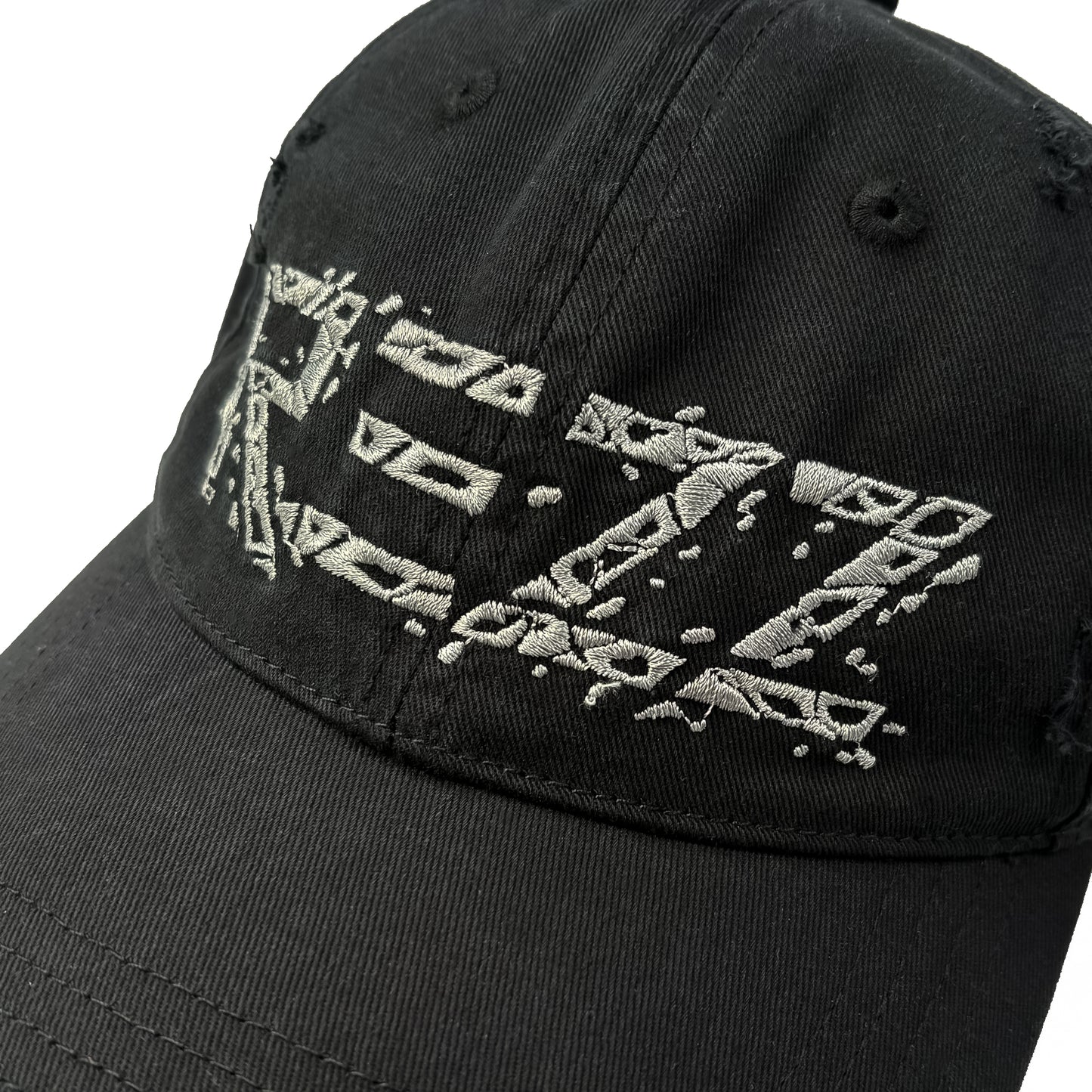(Pre order) REZZ - Limited Edition Shift in Perspective Distressed Dad Hat - Black