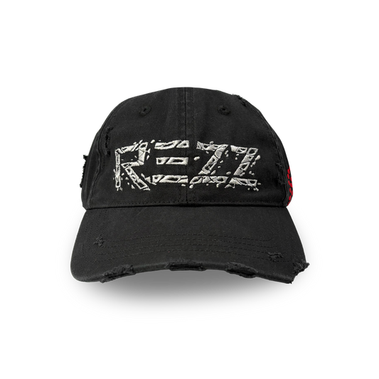 (Pre order) REZZ - Limited Edition Shift in Perspective Distressed Dad Hat - Black
