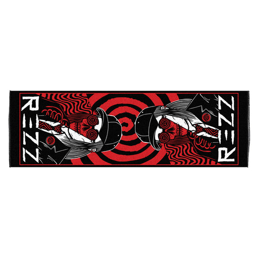 REZZ - Death Stare Knit Pashmina - Red / Black
