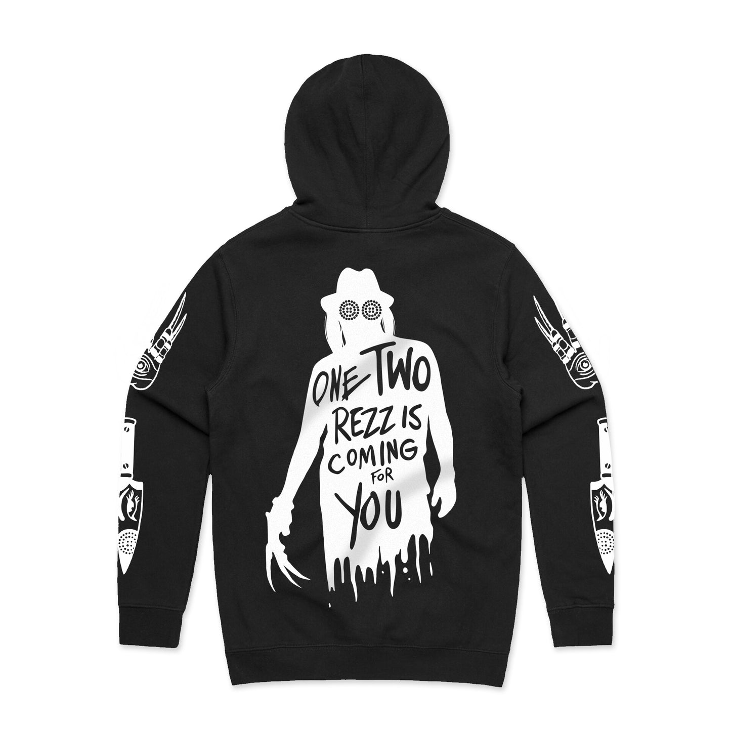Rezz - One Two - Black Pullover Hoodie