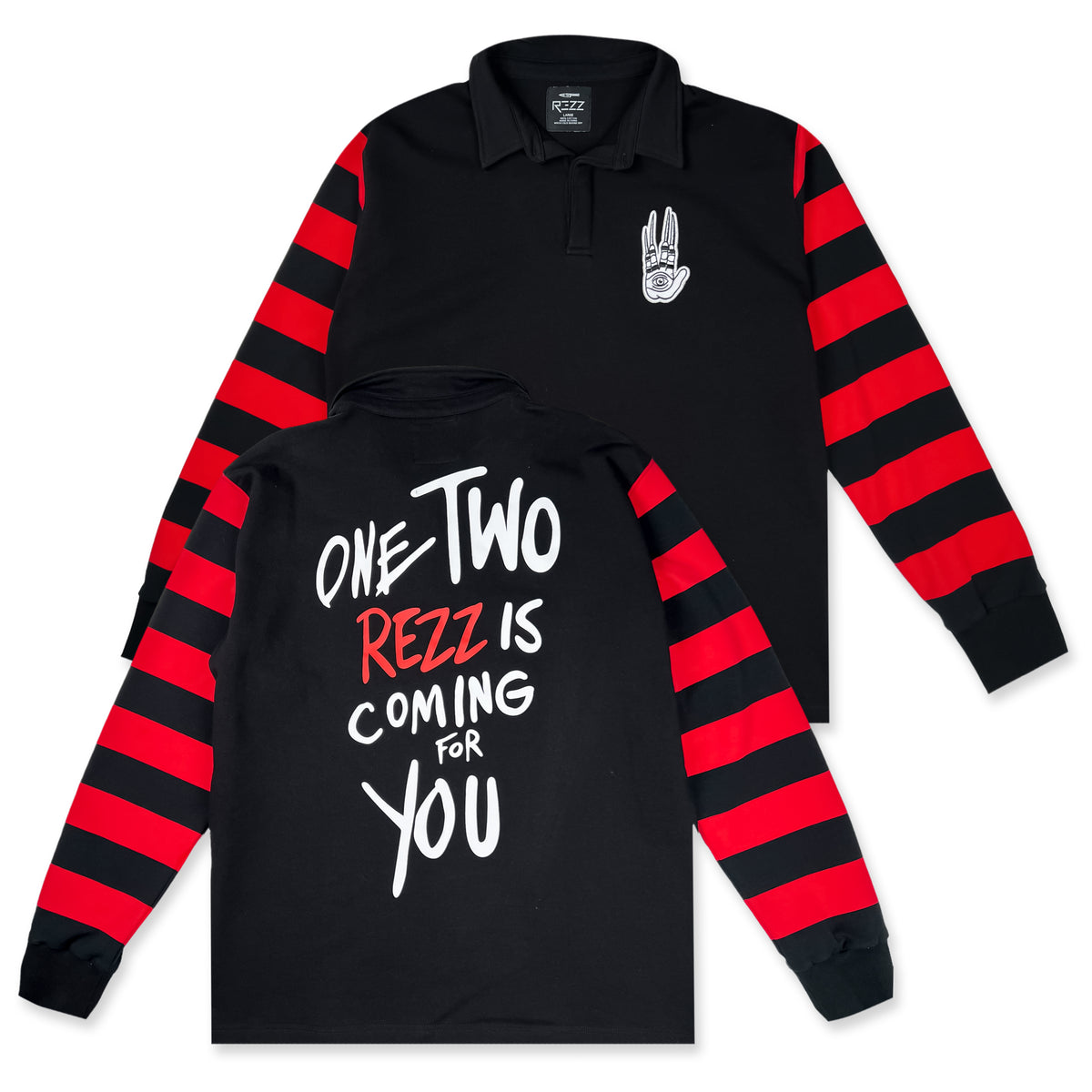 Rezz - One Two - Custom Rugby Sweater – Rezz Official Shop